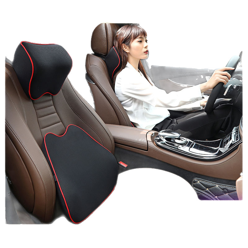 Coche soporte lumbar reposacabezas traje de espuma de memoria cojín de la cintura cojín Oficina respaldo cintura almohada cintura soporte Coche