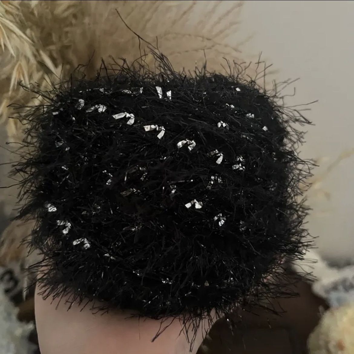 黑天鹅 混线马海毛特色毛线diy包包手工柔软帽子钩针250g其他批发