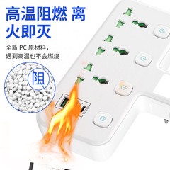 USB cordless plug with switch 13A power adapter for Amazon, suitable for UK, Europe and US, household and wholesale power strip