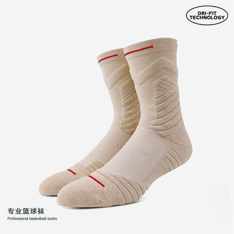 Bullfighting Basketball Socks Practical Professional Men's Mid-Calf Stockings White Sports Socks Towel Bottom Stockings Factory Direct Sales Bullfighting Basketball Socks Practical Professional Men's Mid-Calf Stockings White Sports Socks Towel Bottom Stockings Factory Direct Sales