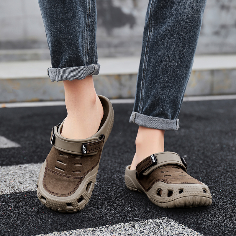 Men's Cave Shoes Summer Non-slip Dual-purpose Driving Fishing Casual Outer Wear Beach Sandals and Slippers Cross-border Foreign Trade