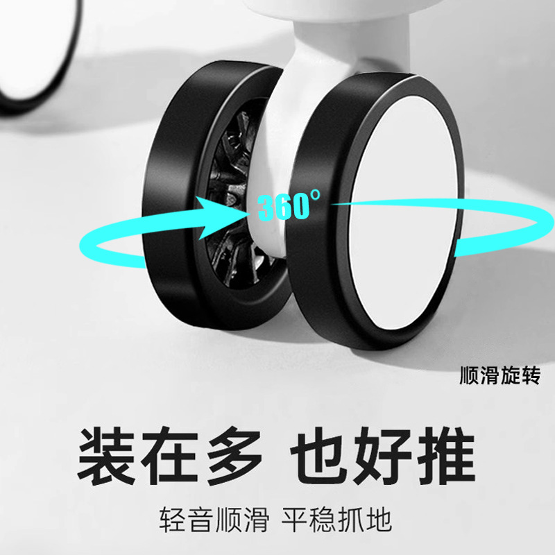 Multifuncional explosión de fuego maleta silenciosa rueda universal de 22 pulgadas caja de cifrado caja de palanca de tracción fuerte