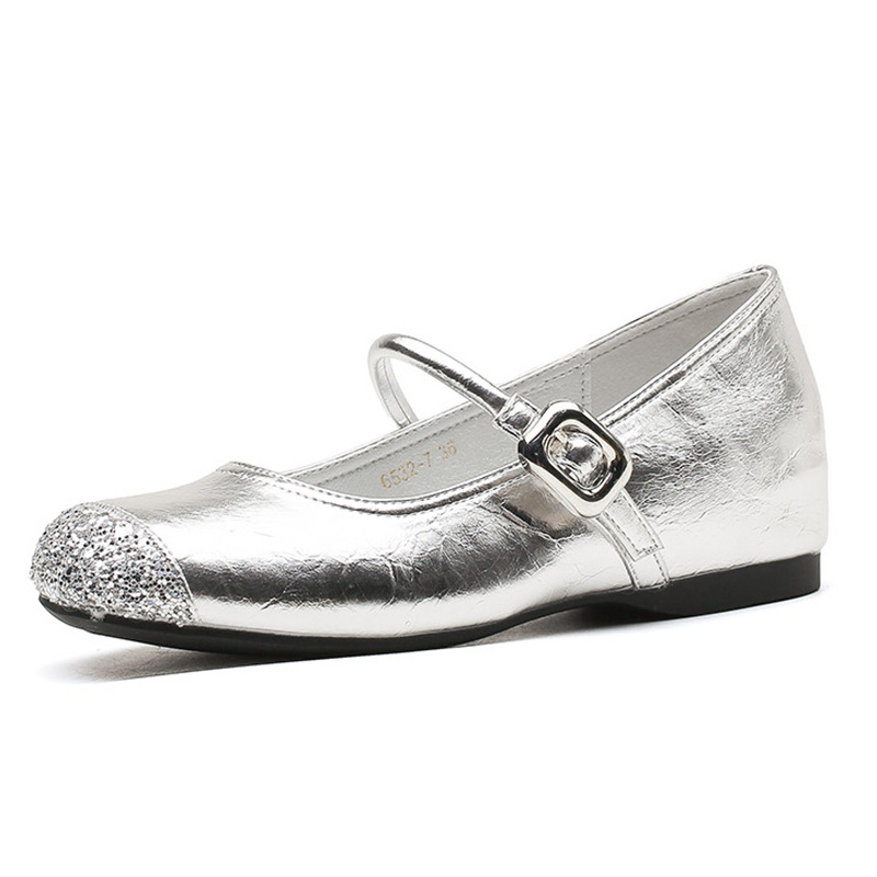 Soft-soled Shallow Mary Jane For Women Internal Height Increase, 2025 New Spring And Autumn Style, Retro French Flat_vogvips.com