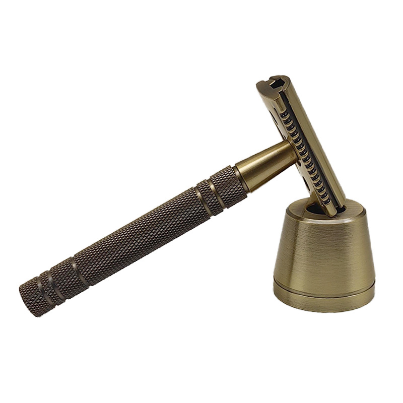 Bronze brass double-sided old-fashioned razor