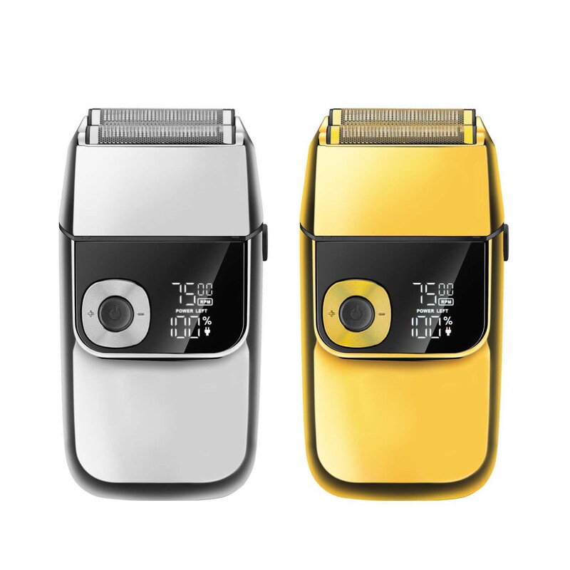 新しい金属ボディ 3 速 USB 充電式往復ダブルネット電気シェーバー|undefined