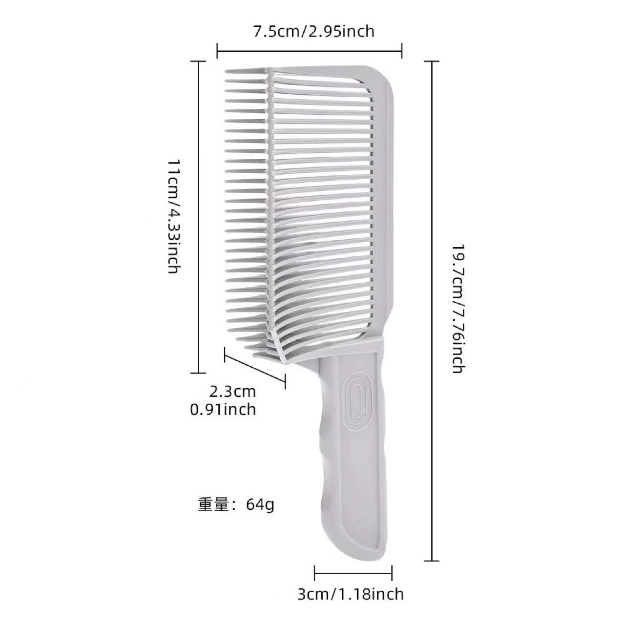 Кроссборд мужской гребень для стрижки Barber Fade Combs длинная ручка уход за волосами домашнее повседневное использование масло головка калипер гребень