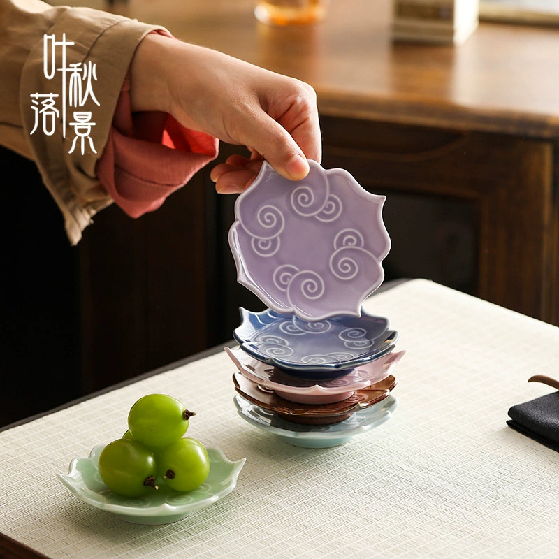 Китайская керамическая тарелка для чая, закуски