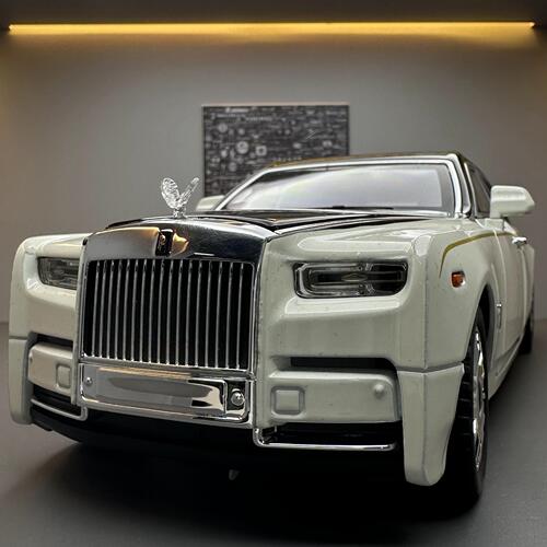 Chezhi alloy car model 1:18 Rolls Phantom sound pull back light toy car music model ornaments collection
