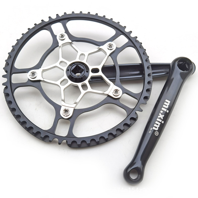 Mi. xim pétalo de cinco orificios 45T-47T-53T-56T Dental Bicicleta plegable Bicicleta de carretera Plante de un solo disco