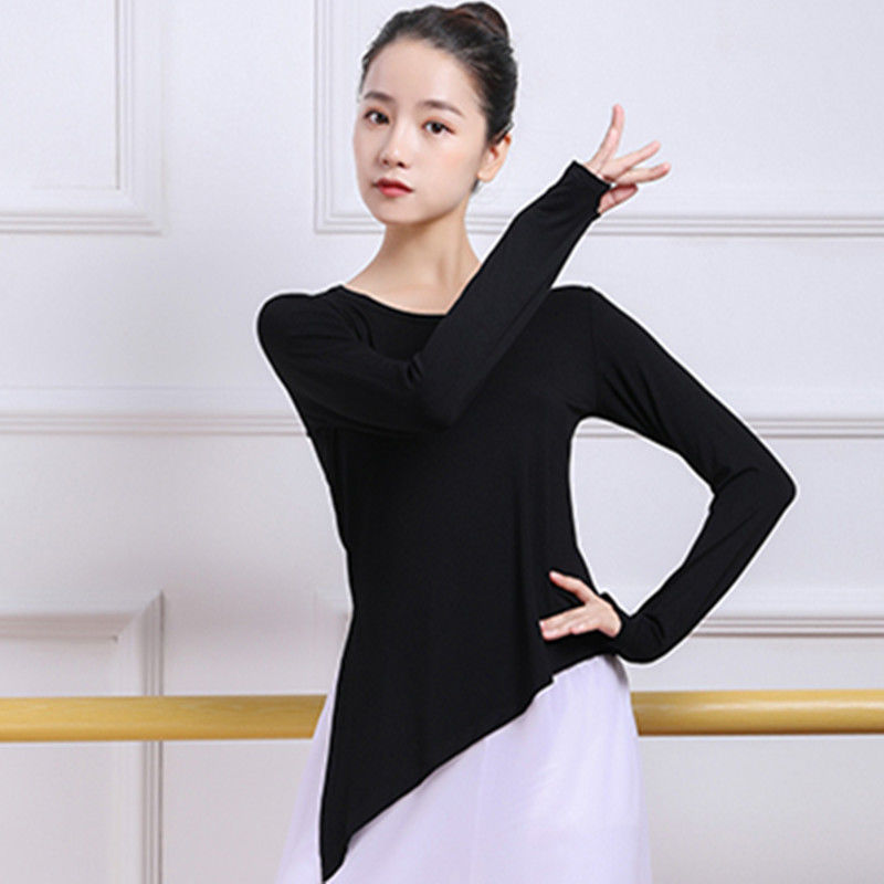 Primavera y verano ropa de danza de entrenamiento de mujeres camisas de mangas cortas forma de danza clásica pantalones de piernas largas fábrica de comercio al por mayor