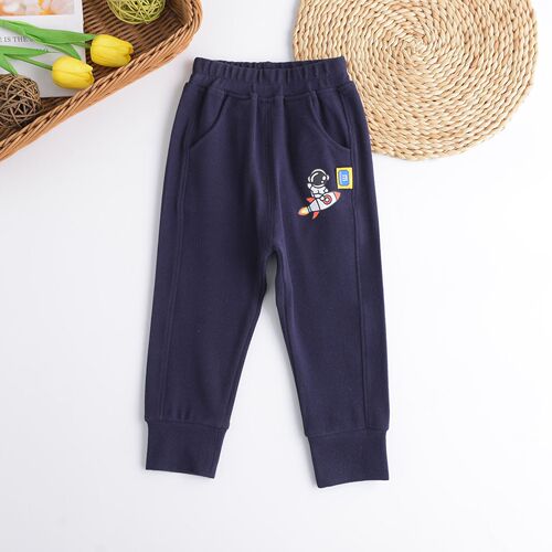 Children's Pants Spring Thin Model for Middle and Small Boys, Casual Sporty Boys' Pants, Long Pants with Ankle Straps, Suitable for Spring and Autumn Seasons
