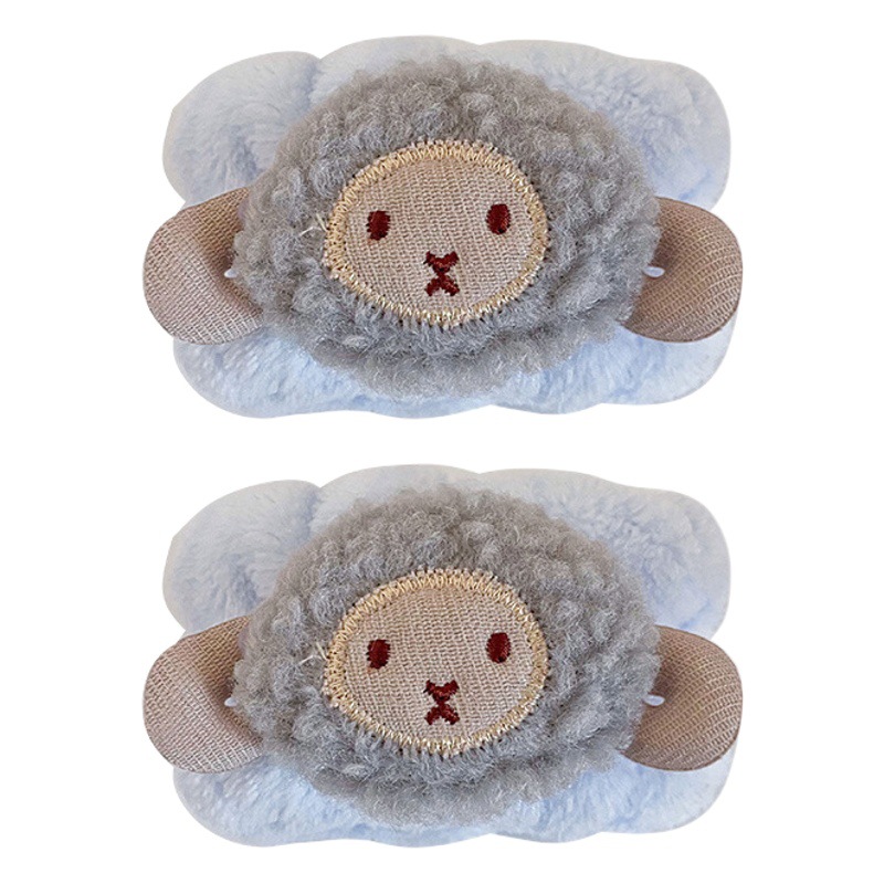 INS estilo de oveja tiene una oveja de dibujos animados de animales de lavado de cara correa de muñeca banda de pelo hembra Linda correa de muñeca artefacto absorbente manga a prueba de humedad