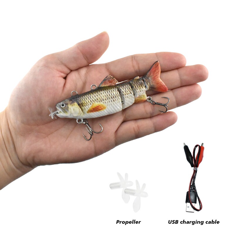 Mini Lightweight 20G/90Mm Led Light Automatic Swimming Fish Lure Propeller Multi-Section Reusable USB Mini Lightweight 20G/90Mm Led Light Automatic Swimming Fish Lure Propeller Multi-Section Reusable USB