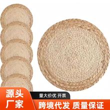 草编玉米皮垫葫芦草餐垫隔热垫防烫杯垫日式手工编织餐垫跨境热卖