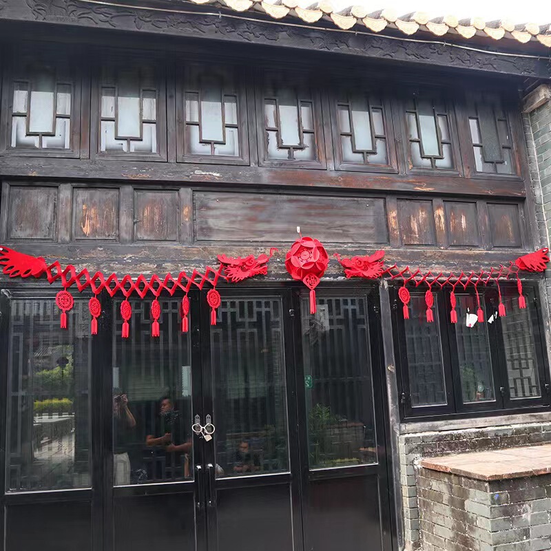 2024瑞龍雀は新禧龍拉花フェルト祥龍掛け祭りお祝い花飾り|undefined