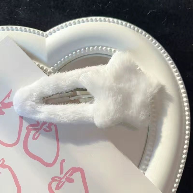 Plush stars [white clip + white star]