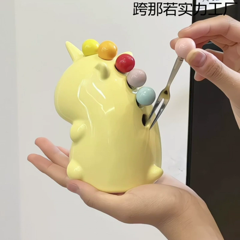 Набор вилок для фруктов с единорогом, бытовой набор банок для хранения из нержавеющей стали, высококачественные настольные украшения для дома