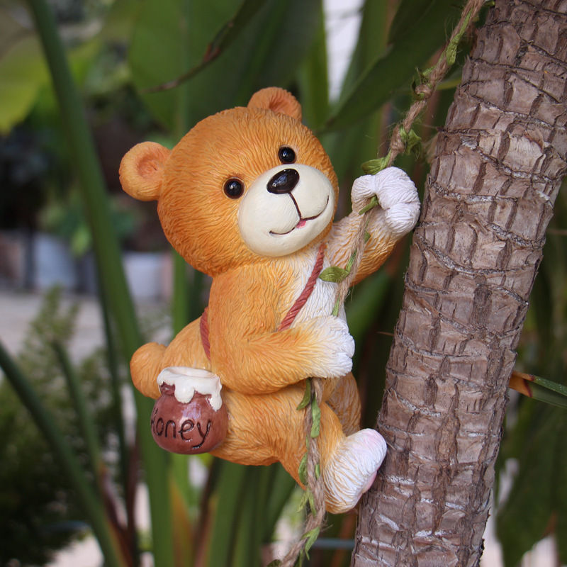 Jardín balcón Flor de jardinería al aire libre decoración colgante Bunny Swing árbol animal colgante B & B Decoración