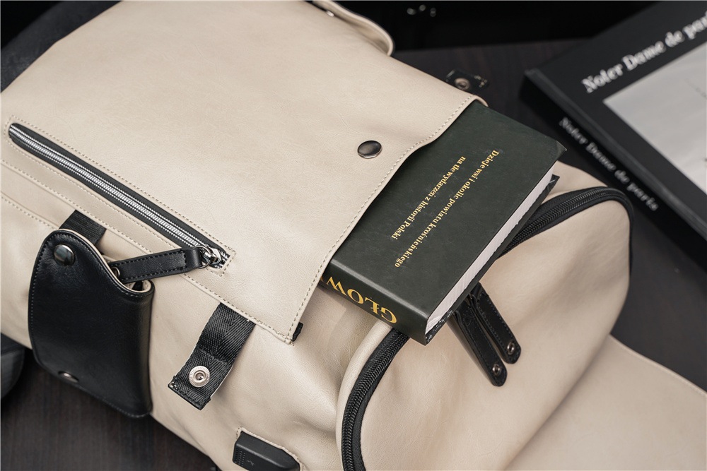 Mens Fashion Backpack Trendy Leisure Travel School Bag For Students_voghion.com