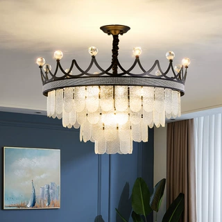 轻奢吊灯后现代水晶客厅灯简约大气时尚餐厅卧室灯2025年新款灯具