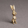 Brass cartoon rabbit, keychain, copper pendant, wholesale