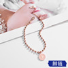 Tide, copper sexy small bell, ankle bracelet stainless steel, Korean style, simple and elegant design, new collection