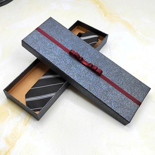 Black Rectangular Empty Box Silk Scarf Tie Box Pen Gift Packaging Box Calligraphy and Painting Tea Cup Red Wine Gift Box