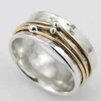 Mogo wish AliExpress трансграничный новый ретро двухцветное кольцо кольцо мода креативная личность