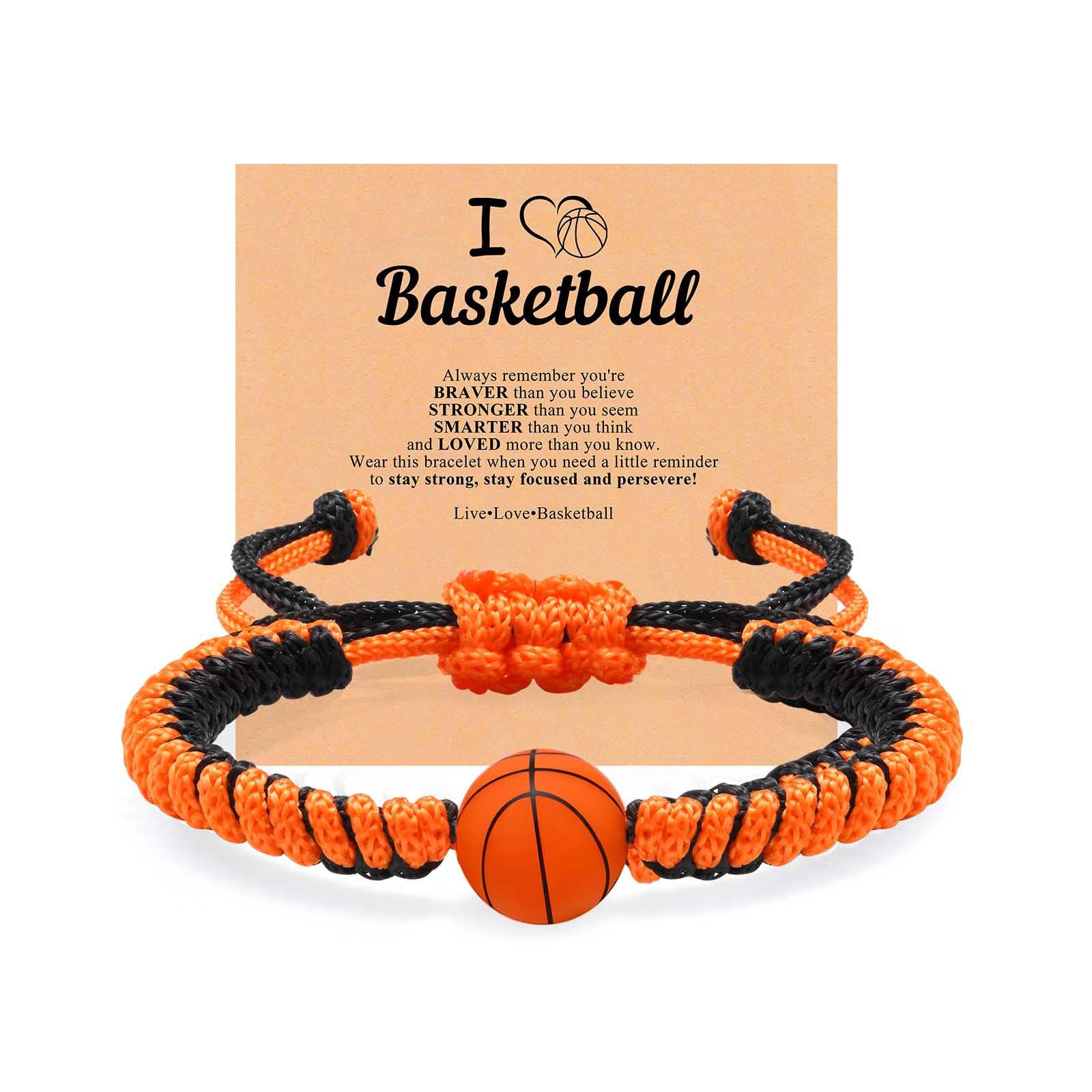 Sports Bracelet Men's Gift Diamond Knot Rope Adjustable Bracelet Silicone Baseball Football Basketball Woven Bracelet