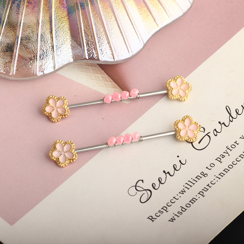 Pointed titanium steel lip stud product view