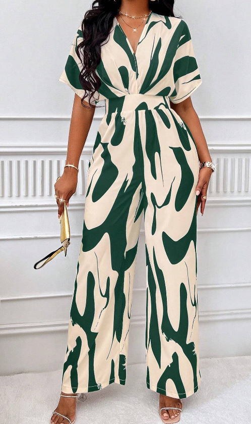 Women's Daily Bodysuits Casual Stripe Full Length Printing Jumpsuits display picture 19