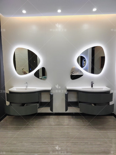 BB4C wholesale big belly basin bathroom cabinet combination export narrow small apartment wash basin wash basin solid wood bathroom