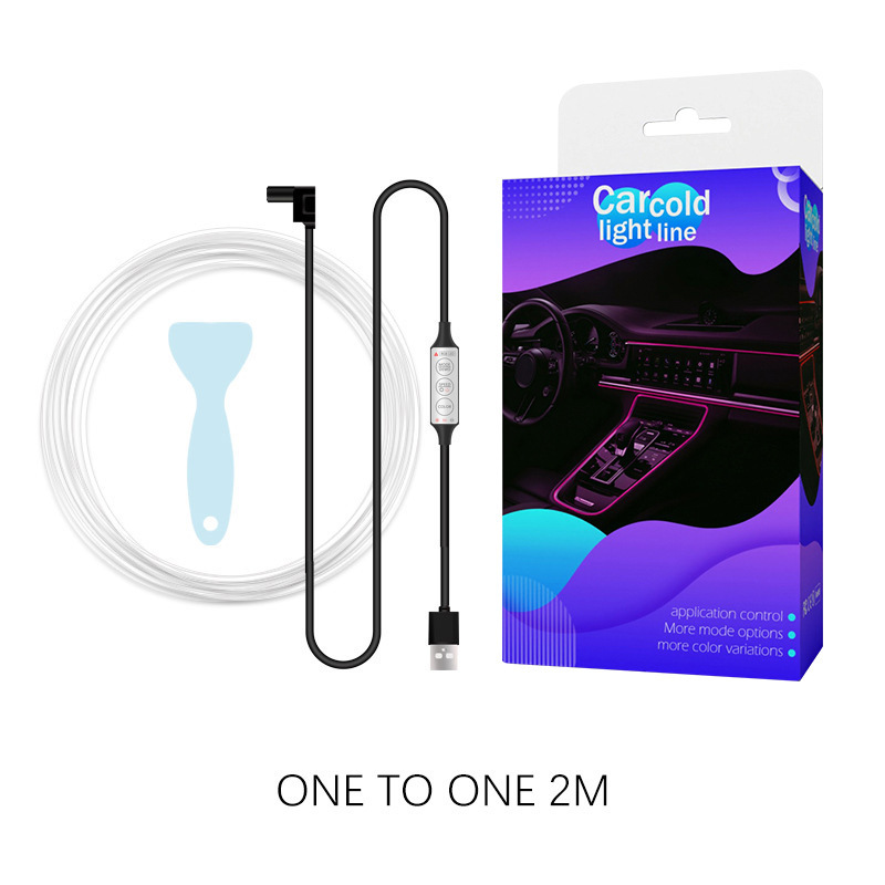 Lámpara de atmósfera interior LED barra de luz USB atmósfera luz fría sin cableado lámpara de control central