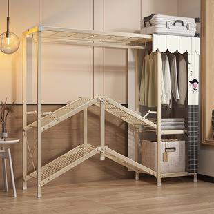 Installation-Free Folding Wardrobe Home Bedroom Storage Cabinet Strong and Durable Cloth Wardrobe Simple Clothes for Rental Room