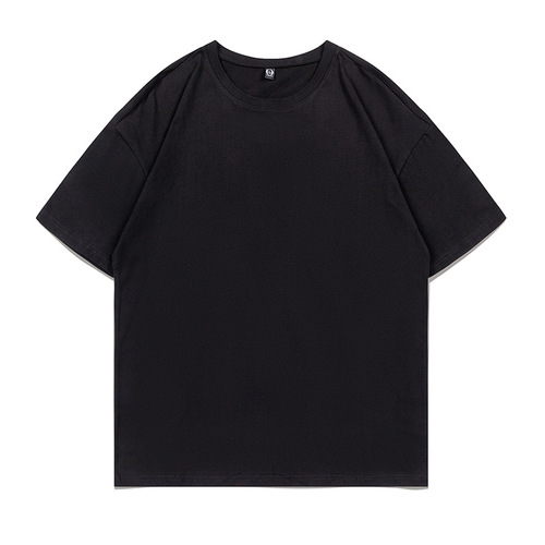 Loose-fitting Pure Cotton Crew Neck T-Shirt with Custom LOGO Printing, Short Sleeve Advertorial Cultural Shirt, School Sports Day Class Uniform Activity Shirt