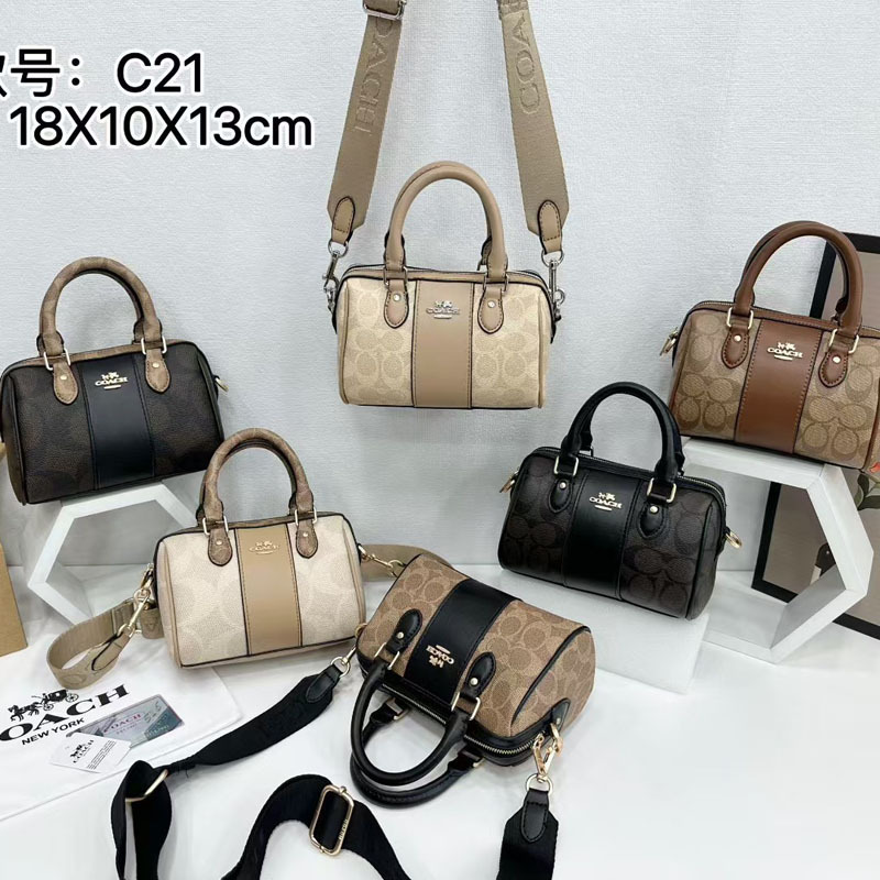 Coach Women's Bag New C Family Classic Mini Boston Bag Rowan Pillow Bag Single Shoulder Crossbody Handheld Pillow Bag Coach Women's Bag New C Family Classic Mini Boston Bag Rowan Pillow Bag Single Shoulder Crossbody Handheld Pillow Bag