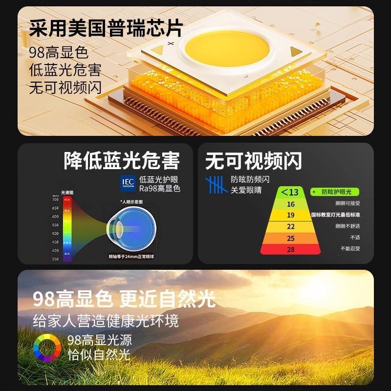 Mijiaアプリに接続されたスマートな表面実装型スポットライト、角度調整可能、リビングルーム用、防眩LED天井照明、防眩、目に優しい|undefined