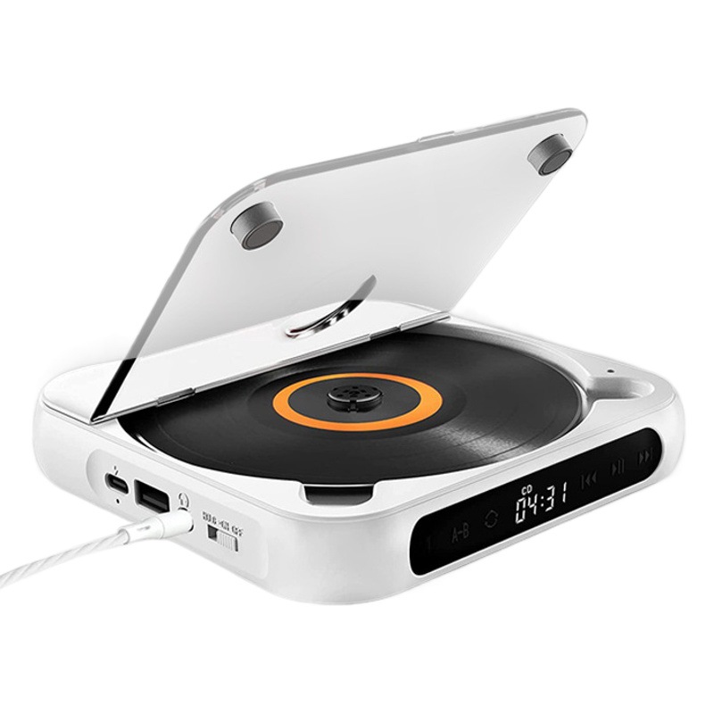 Reproductor de CD portátil con Bluetooth, inalámbrico, tipo walkman, mini reproductor de música, mini álbum de CD para estudiantes image 1