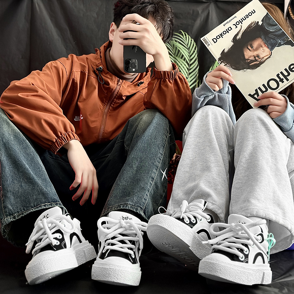 2024 Uus nišidisain meestele ja naistele, vabaaja rula paaridele, kingad, trendikad kingad_voghion.com