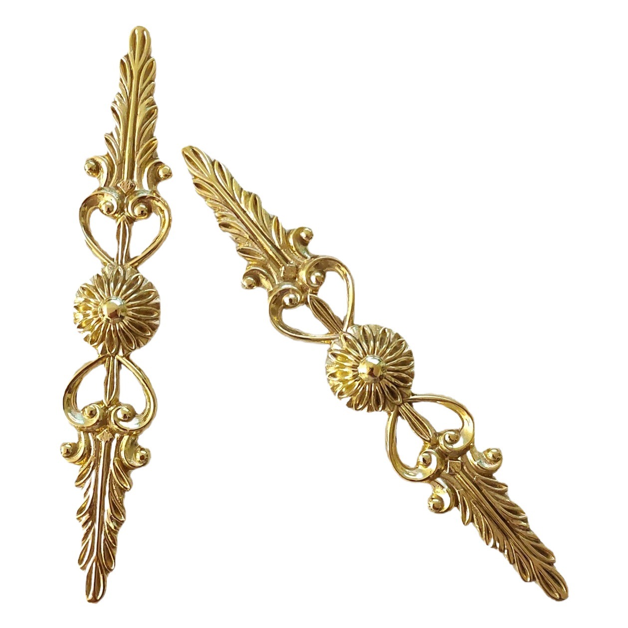 Latón doble agujero del cajón puerta del armario gabinete del zapato gabinete del vino mesita de noche manija