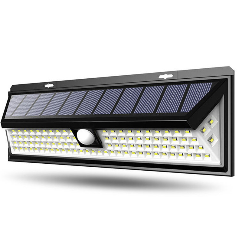 Amazon caliente lámpara de pared solar 118led lámpara de jardín de inducción del cuerpo humano lámpara de jardín de iluminación solar al aire libre