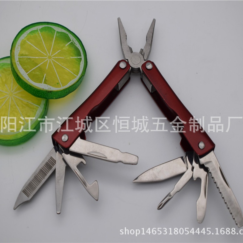 不锈钢便携功能折叠钳子 电咏刀钳工具 户外工具钳 野营用具