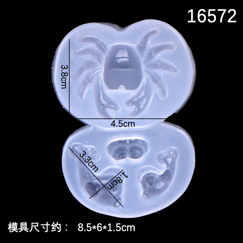 DIY epoxi espejo caballito de mar coral océano estilo molde silicona cristal epoxi material hecho a mano colgante Decoración