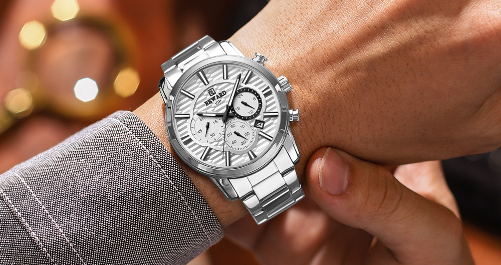 Nouvelle montre récompense nouvelle montre de sport multifonctionnelle bracelet de montre en acier inoxydable pour hommes montre étanche horloge lumineuse 24 heures_voghion.com