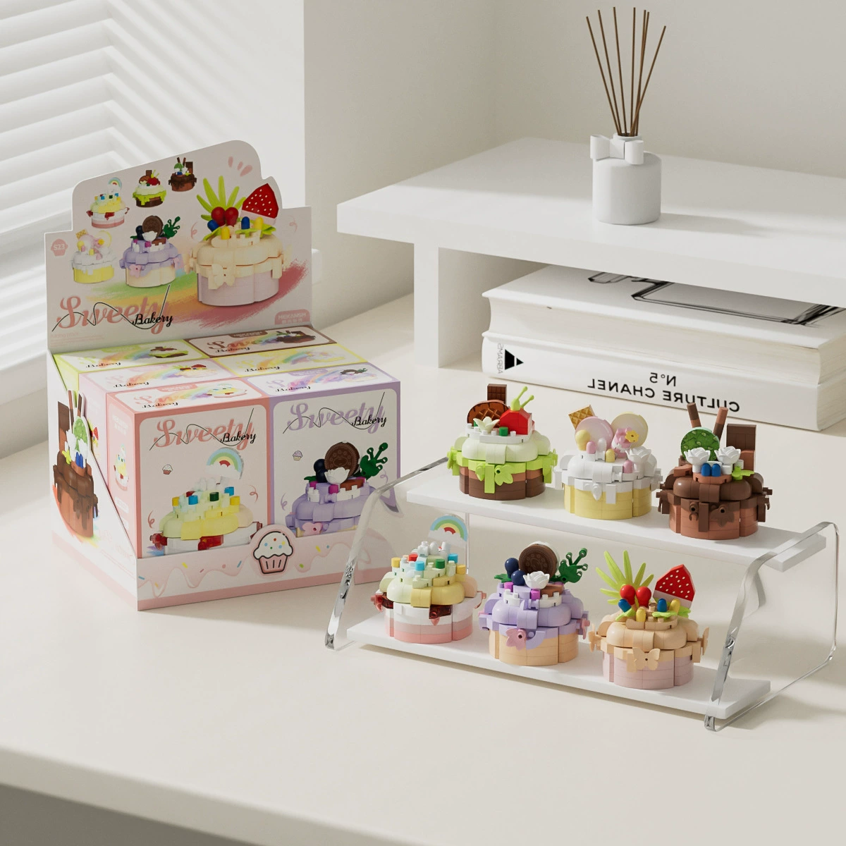 Mini Building Block Set — Realistic Milk Tea Micro Constructor Toy with Minifigure, Multiple Themes
