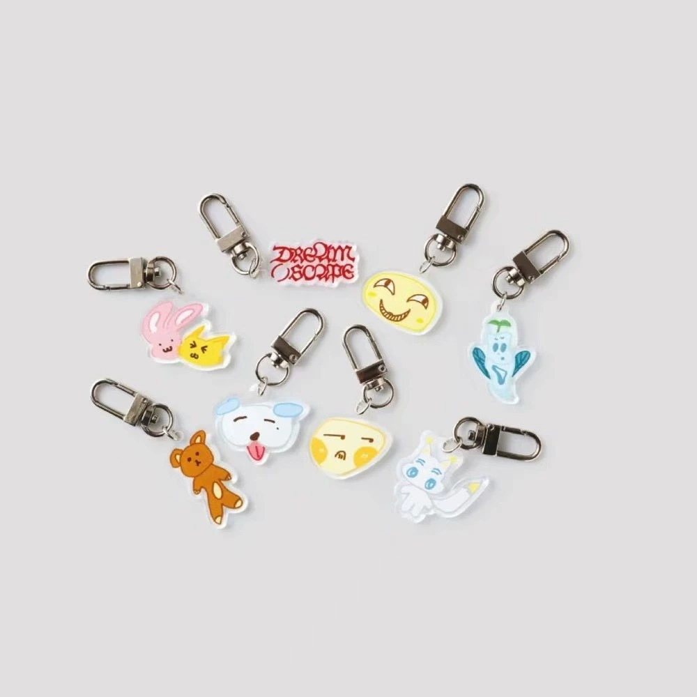 acrylic cartoon double-sided cute keychain, pendant, (Physicals)