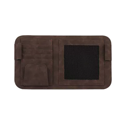 Holder Suede Car Card – Multimediya və saxlama aksesuarları - brown-suede-high-grade-super-hard-not-soft-collapse
