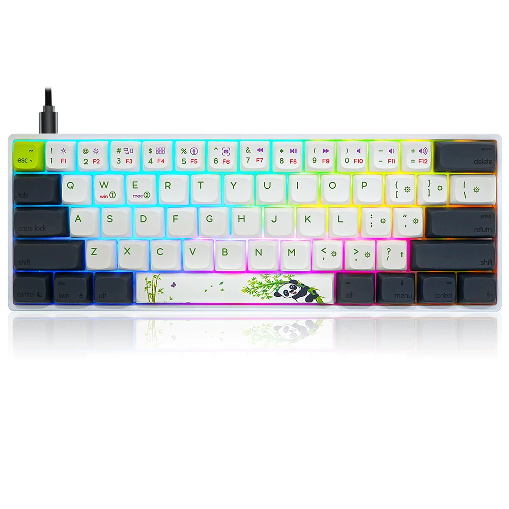 SKYLOONG GK61/SK61/Game Machinery клавиатура RGB проводная/трехрежимная клавиатура с подвижными клавишами из ПБТ с подогревом
