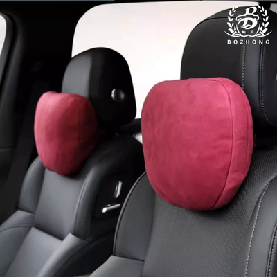 Headrest Perforated Breathable Seat Cushion - suede-volcanic-red-two-pack