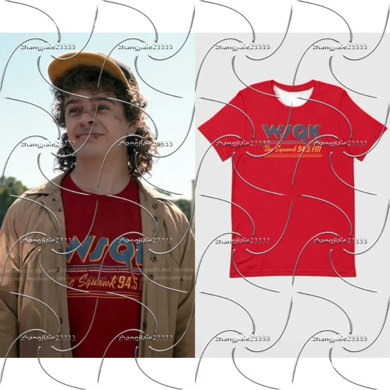 Cross-Border 2026 Popular American Tv Series, Stranger Things, Fashionable Street Short-Sleeved Drop Shipping